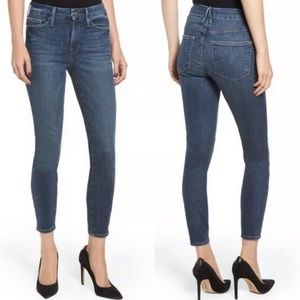 Good American Women's Skinny Jeans - Dark Blue